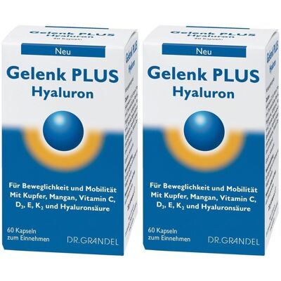DR. GRANDEL Grandel Gelenk Plus Hyaluron Kapseln 2x 2x60 St DR. GRANDEL Grandel Gelenk Plus Hyaluron Kapseln 2x 2x60 St