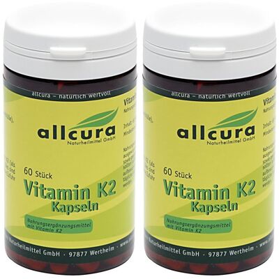 allcura Vitamin K2 Kapseln 2x 2x60 St allcura Vitamin K2 Kapseln 2x 2x60 St