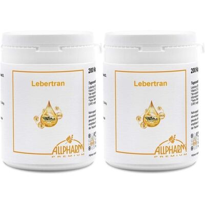 ALLPHARM Lebertran Kapseln 500 mg 2x 2x200 St ALLPHARM Lebertran Kapseln 500 mg 2x 2x200 St