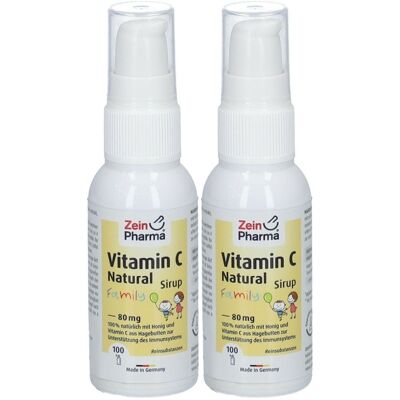 ZeinPharma Vitamin C Natural 80 mg Family Sirup 2x 2x50 ml ZeinPharma Vitamin C Natural 80 mg Family Sirup 2x 2x50 ml