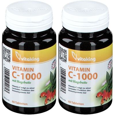 vitaking Vitamin C 1000 Langzeit Tabletten 2x 2x60 St vitaking Vitamin C 1000 Langzeit Tabletten 2x 2x60 St