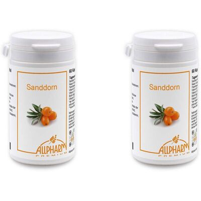 Sanddorn Allpharm Premium Kapseln 2x 2x60 St Sanddorn Allpharm Premium Kapseln 2x 2x60 St