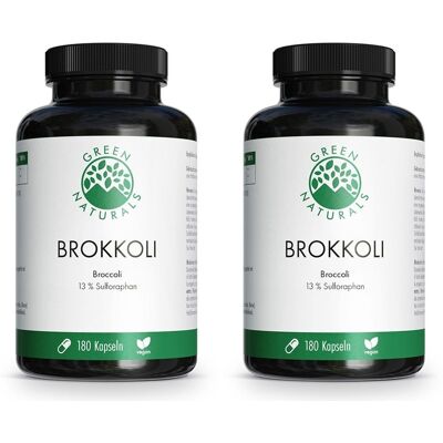 Green Naturals Brokkol x2 2x180 St Kapseln Green Naturals Brokkol x2 2x180 St Kapseln