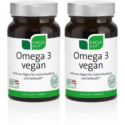 Nicapur Omega 3 Vegan x2 2x30 St Kapseln Nicapur Omega 3 Vegan x2 2x30 St Kapseln
