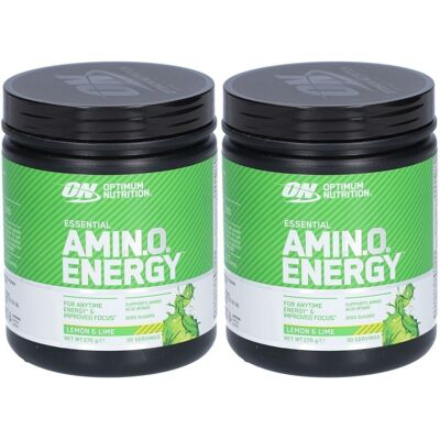 Optimum Nutrition Essential AmiN.O. Energy 270G LemOptimum Lime x2 2x272 g Optimum Nutrition Essential AmiN.O. Energy 270G LemOptimum Lime x2 2x272 g