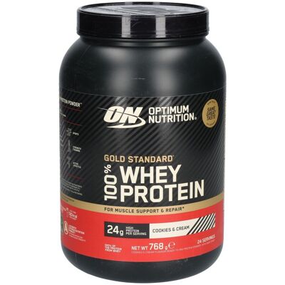 Optimum Nutrition 100% Whey Gold Standard Cookies & Cream 768 g Puder Optimum Nutrition 100% Whey Gold Standard Cookies & Cream 768 g Puder