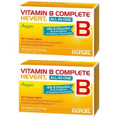 Vitamin B Compl Hevert AIO x2 2x120 St Kapseln Vitamin B Compl Hevert AIO x2 2x120 St Kapseln
