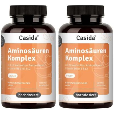 Casida Aminosäuren Komplex hochdosiert vegan Tabletten 2x 2x180 St Casida Aminosäuren Komplex hochdosiert vegan Tabletten 2x 2x180 St