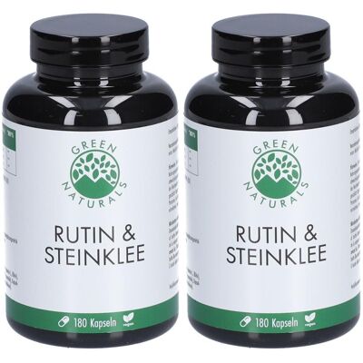 Green Naturals Rutin & Steinklee 500 mg vegan Kps. 2x 2x180 St Kapseln Green Naturals Rutin & Steinklee 500 mg vegan Kps. 2x 2x180 St Kapseln
