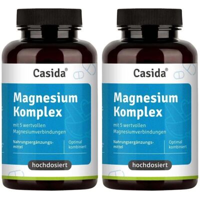Casida Magnesium Komplex hochdosiert Kapseln 2x 2x120 St Casida Magnesium Komplex hochdosiert Kapseln 2x 2x120 St