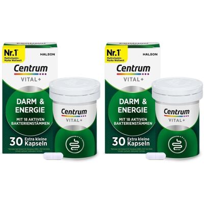 Centrum Vital+ Darm & Energie Kapseln 2x 2x30 St Centrum Vital+ Darm & Energie Kapseln 2x 2x30 St