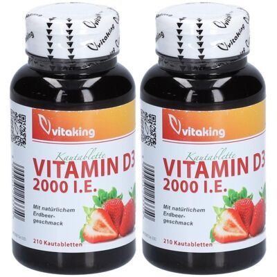 vitaking Vitamin D3 2000 I.e. Kautabletten 2x 2x210 St vitaking Vitamin D3 2000 I.e. Kautabletten 2x 2x210 St