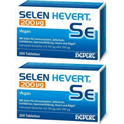 Selen Hevert 200 µg Tabletten 2x 2x200 St Selen Hevert 200 µg Tabletten 2x 2x200 St