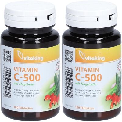vitaking Vitamin C 500 Langzeit Tabletten 2x 2x100 St vitaking Vitamin C 500 Langzeit Tabletten 2x 2x100 St