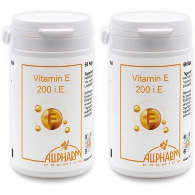 Vitamin E Allpharm Premium 200 I.e. Kapseln 2x 2x60 St Vitamin E Allpharm Premium 200 I.e. Kapseln 2x 2x60 St
