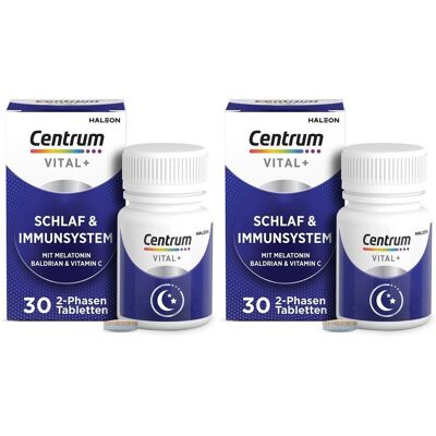 Centrum Vital+ Schlaf & Immunsystem Tabletten 2x 2x30 St Centrum Vital+ Schlaf & Immunsystem Tabletten 2x 2x30 St