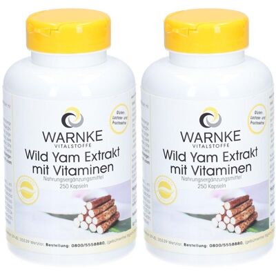 WARNKE Wild YAM Extrakt Kapseln 2x 2x250 St WARNKE Wild YAM Extrakt Kapseln 2x 2x250 St