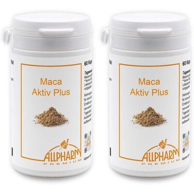 ALLPHARM Maca Aktiv Plus Kapseln 2x 2x60 St ALLPHARM Maca Aktiv Plus Kapseln 2x 2x60 St