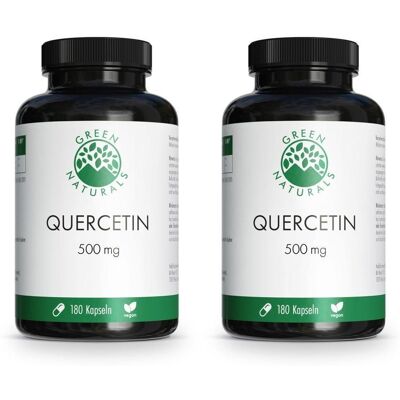 Green Naturals Quercetin 500 mg hochdosiert Kaps. 2x 2x180 St Kapseln Green Naturals Quercetin 500 mg hochdosiert Kaps. 2x 2x180 St Kapseln