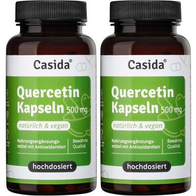 Casida Quercetin Kapseln 500 mg hochdosiert 2x 2x90 St Casida Quercetin Kapseln 500 mg hochdosiert 2x 2x90 St