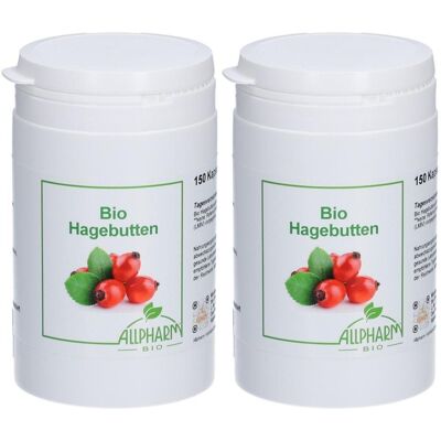 BIO Hagebutten Allpharm Premium Kapseln 2x 2x150 St BIO Hagebutten Allpharm Premium Kapseln 2x 2x150 St