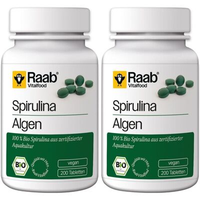 Raab Vitalfood Spirulina Bio Tabletten 2x 2x200 St Raab Vitalfood Spirulina Bio Tabletten 2x 2x200 St