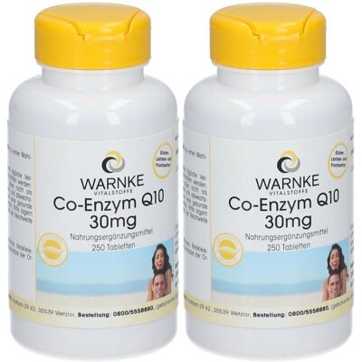 WARNKE Q10 30 mg Tabletten x2 2x250 St WARNKE Q10 30 mg Tabletten x2 2x250 St