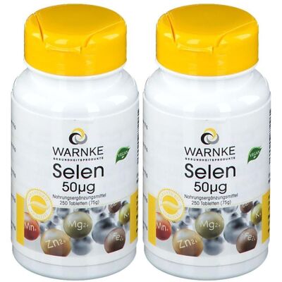 WARNKE Selen 50 µg Tabletten x2 2x250 St WARNKE Selen 50 µg Tabletten x2 2x250 St