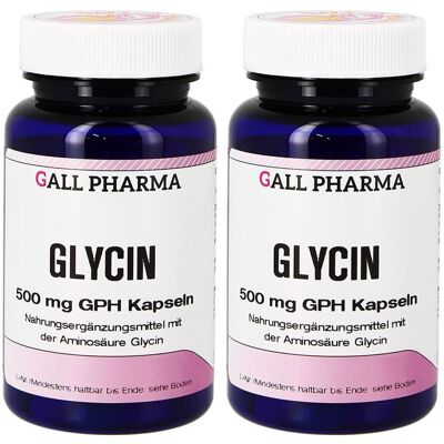 GALL PHARMA Glycin 500 mg GPH Kapseln x2 2x120 St GALL PHARMA Glycin 500 mg GPH Kapseln x2 2x120 St