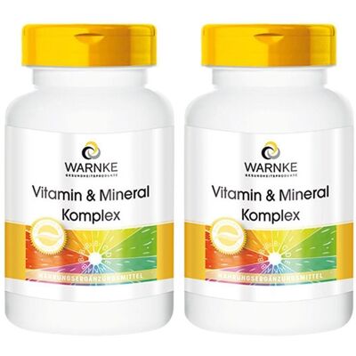 WARNKE Vitamin & Mineral Komplex Kapseln x2 2x250 St WARNKE Vitamin & Mineral Komplex Kapseln x2 2x250 St