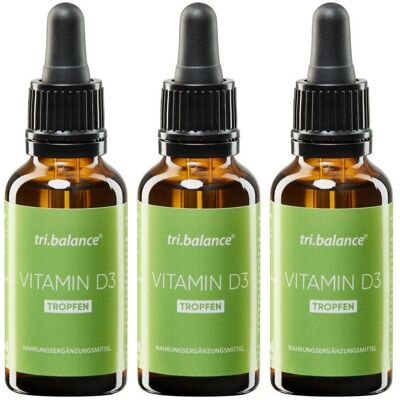 Tri.balance Vitamin D3 Tropfen x3 3x30 ml Tri.balance Vitamin D3 Tropfen x3 3x30 ml