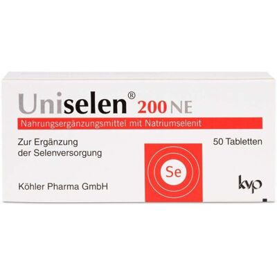 Köhler - Uniselen 200 NE - Selenium - 50 Tabletten - Nahrungsergänzungsmittel Köhler - Uniselen 200 NE - Selenium - 50 Tabletten - Nahrungsergänzungsmittel