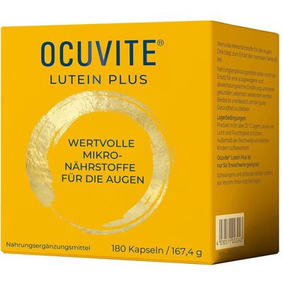 Dr. Gerhard Mann - Chemisch-pharmazeutische Fabrik GmbH Ocuvite Lutein Plus Kapseln 180 St - Nahrungsergänzung Dr. Gerhard Mann - Chemisch-pharmazeutische Fabrik GmbH Ocuvite Lutein Plus Kapseln 180 St - Nahrungsergänzung