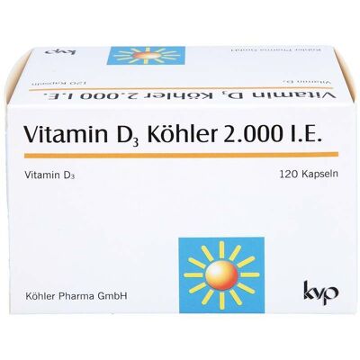 Köhler Vitamin D3 2000 IE Kapseln - Vitamin D3 Ergänzung Köhler Vitamin D3 2000 IE Kapseln - Vitamin D3 Ergänzung