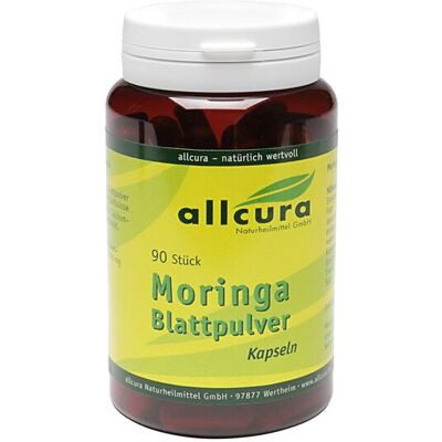 allcura Moringa Blattpulver Kapseln 90 St allcura Moringa Blattpulver Kapseln 90 St