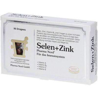Pharma Nord - Selen+Zink - 90 Dragees - Nahrungsergänzungsmittel Pharma Nord - Selen+Zink - 90 Dragees - Nahrungsergänzungsmittel