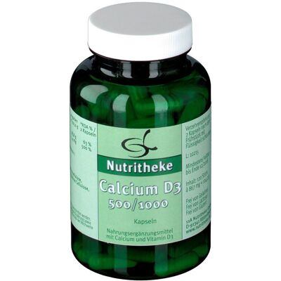 Nutritheke Calcium D3 500/1.000 Kapseln 180 St Nutritheke Calcium D3 500/1.000 Kapseln 180 St