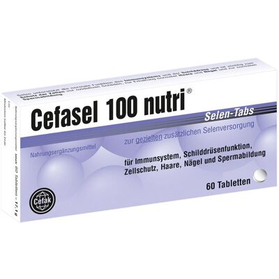 Cefasel nutri Cefasel 100 nutri Selen-Tabs 60 St Tabletten Cefasel nutri Cefasel 100 nutri Selen-Tabs 60 St Tabletten