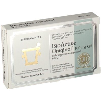 BIO Active Uniqinol 100 mg QH Pharma Nord Kapseln 30 St BIO Active Uniqinol 100 mg QH Pharma Nord Kapseln 30 St