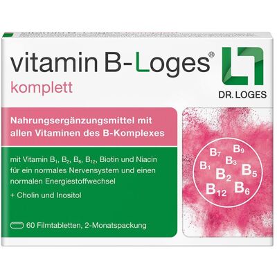 Dr. Loges + Co. GmbH Vitamin B-Loges komplett Filmtabletten - Nahrungsergänzung Dr. Loges + Co. GmbH Vitamin B-Loges komplett Filmtabletten - Nahrungsergänzung