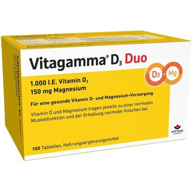 Wörwag Pharma - Vitagamma D3 Duo - Vitamin D3 1000 I.E. Wörwag Pharma - Vitagamma D3 Duo - Vitamin D3 1000 I.E.