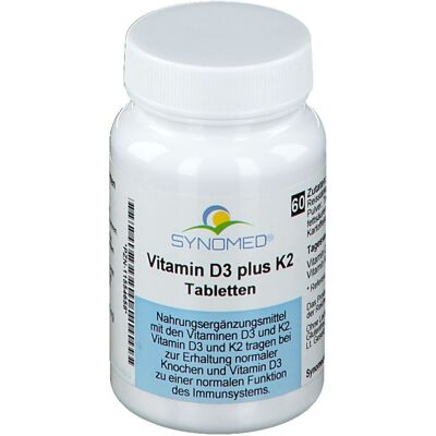 SYNOMED Vitamin D3 Plus K2 Tabletten 60 St SYNOMED Vitamin D3 Plus K2 Tabletten 60 St