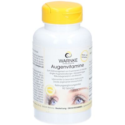 WARNKE Augenvitamine Tabletten 90 St WARNKE Augenvitamine Tabletten 90 St
