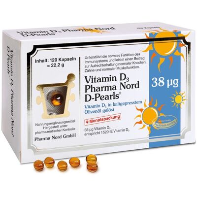 Pharma Nord - D-Pearls 38 μg - Dietary supplement Pharma Nord - D-Pearls 38 μg - Dietary supplement