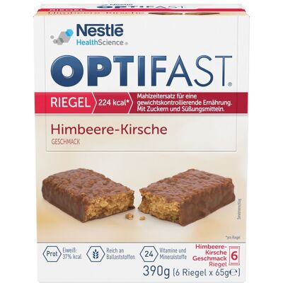 Optifast Himbeere-Kirsche Proteinriegel - Mahlzeitenersatz Optifast Himbeere-Kirsche Proteinriegel - Mahlzeitenersatz