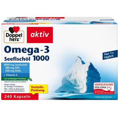 Doppelherz Omega-3 Seefischöl - 240 Kapseln Doppelherz Omega-3 Seefischöl - 240 Kapseln