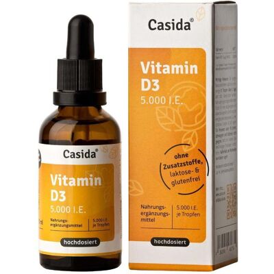Casida Vitamin D3 Tropfen - Unterstützt Immunsystem, Knochen & Muskeln Casida Vitamin D3 Tropfen - Unterstützt Immunsystem, Knochen & Muskeln