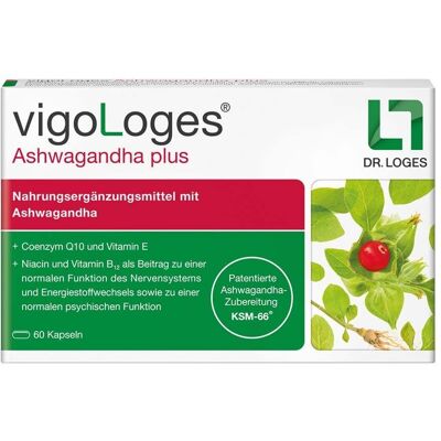 Dr. Loges + Co. GmbH Vigologes Ashwagandha plus Kapseln - Nahrungsergänzungsmittel Dr. Loges + Co. GmbH Vigologes Ashwagandha plus Kapseln - Nahrungsergänzungsmittel
