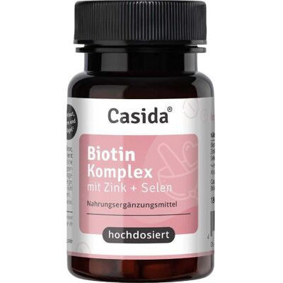 Casida Biotin Komplex 10 mg hochdosiert+Zink+Selen Tabletten - Nahrungsergänzung Casida Biotin Komplex 10 mg hochdosiert+Zink+Selen Tabletten - Nahrungsergänzung