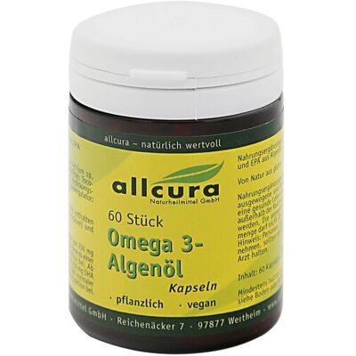 allcura Omega-3 Algenöl Kapseln 60 St allcura Omega-3 Algenöl Kapseln 60 St